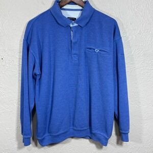 Yacht Club Wins Polo Sweatshirt Large Pullover Coastal Nautical Preppy Vtg 90s